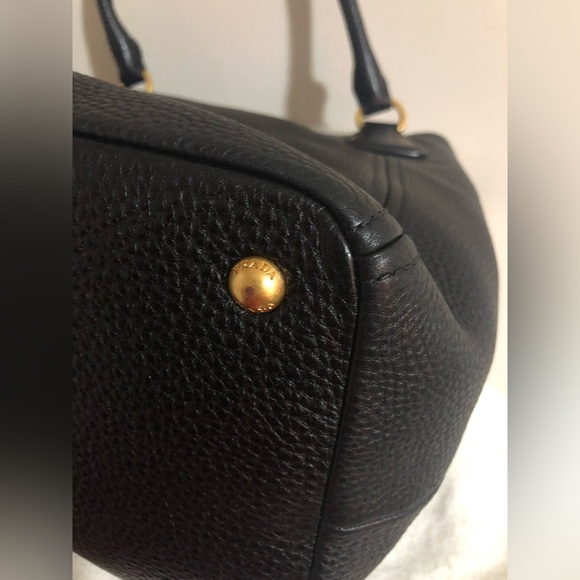 Authentic Black Prada Leather Bag - Picture 4 of 16
